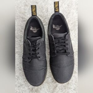 Dr.Martens Joesph Low Top Canvas Black Sneakers Shoes Man's Sz 8